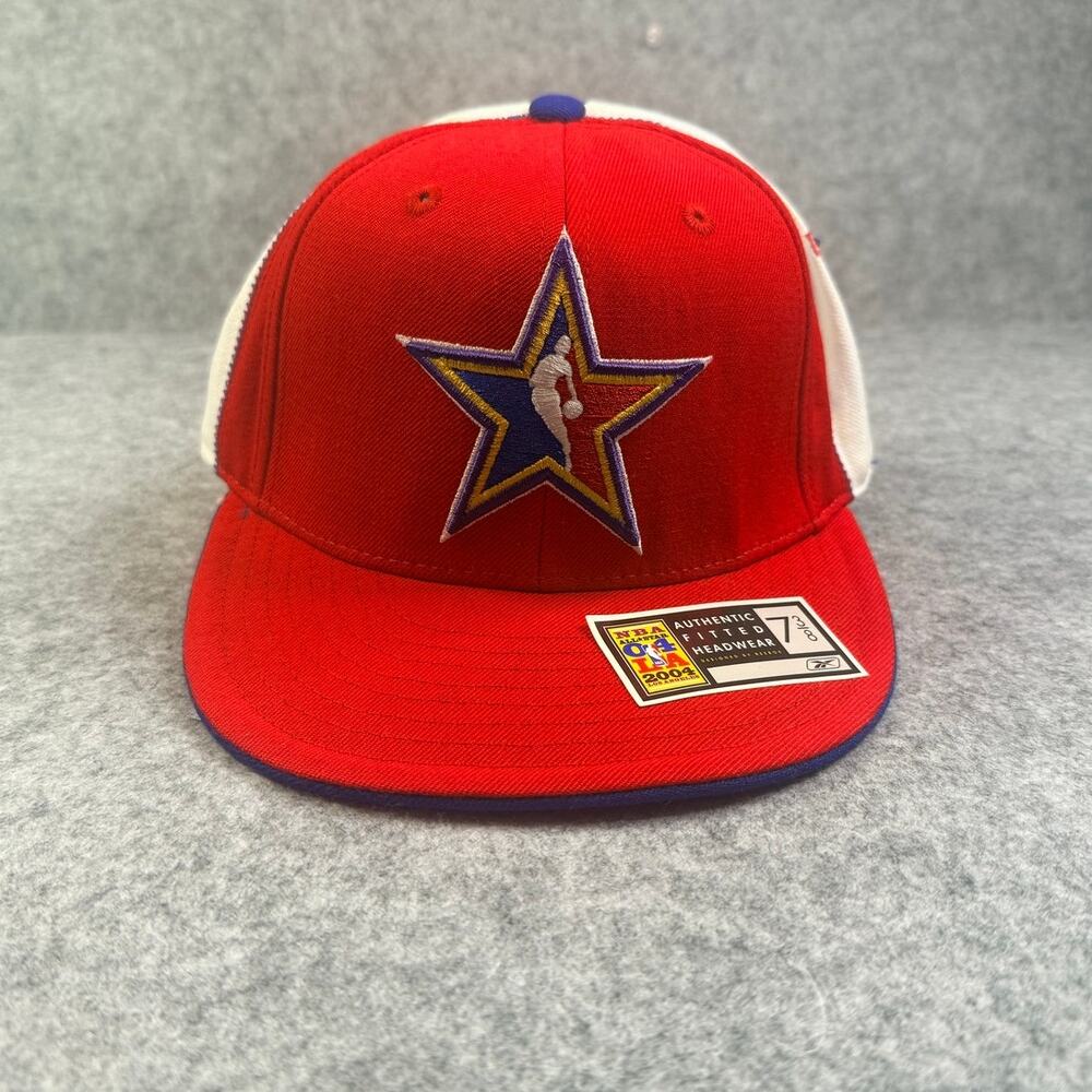 Vintage 2004 NBA All Star Game West Reebok Fitted Hat 7 3/8 Los Angeles